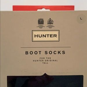 Hunter Faux Fur boot SOCK in black